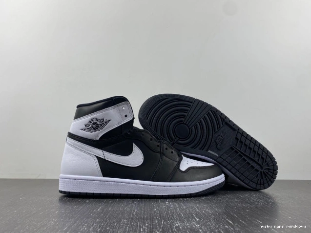 Rep Husky Jordan DZ5485-010 Reverse Panda OG 1 Air High 0813